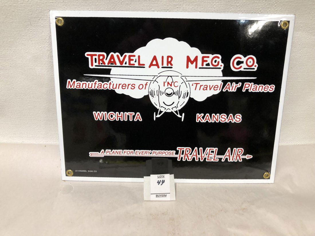 Vintage Aviation Travel Air Mfg. Co Sign (1 of 4)