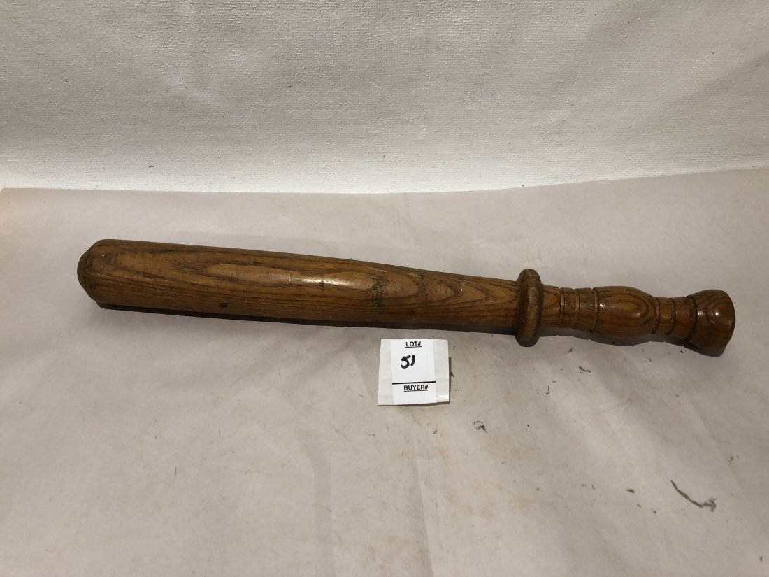 Vintage Wooden Lead Weighted Police Club (1 of 4)