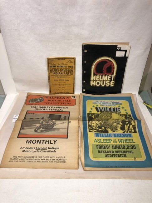 Motorcycle Magazines and Advertisements Indian Harley Davidson Willie Nelson (1 of 7)