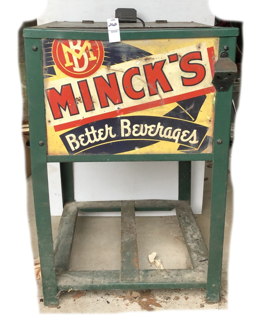 Soda Cooler  Coca Cola  junior style Vintage Minckâ€™s Better Beverages Drink Cooler (1 of 4)