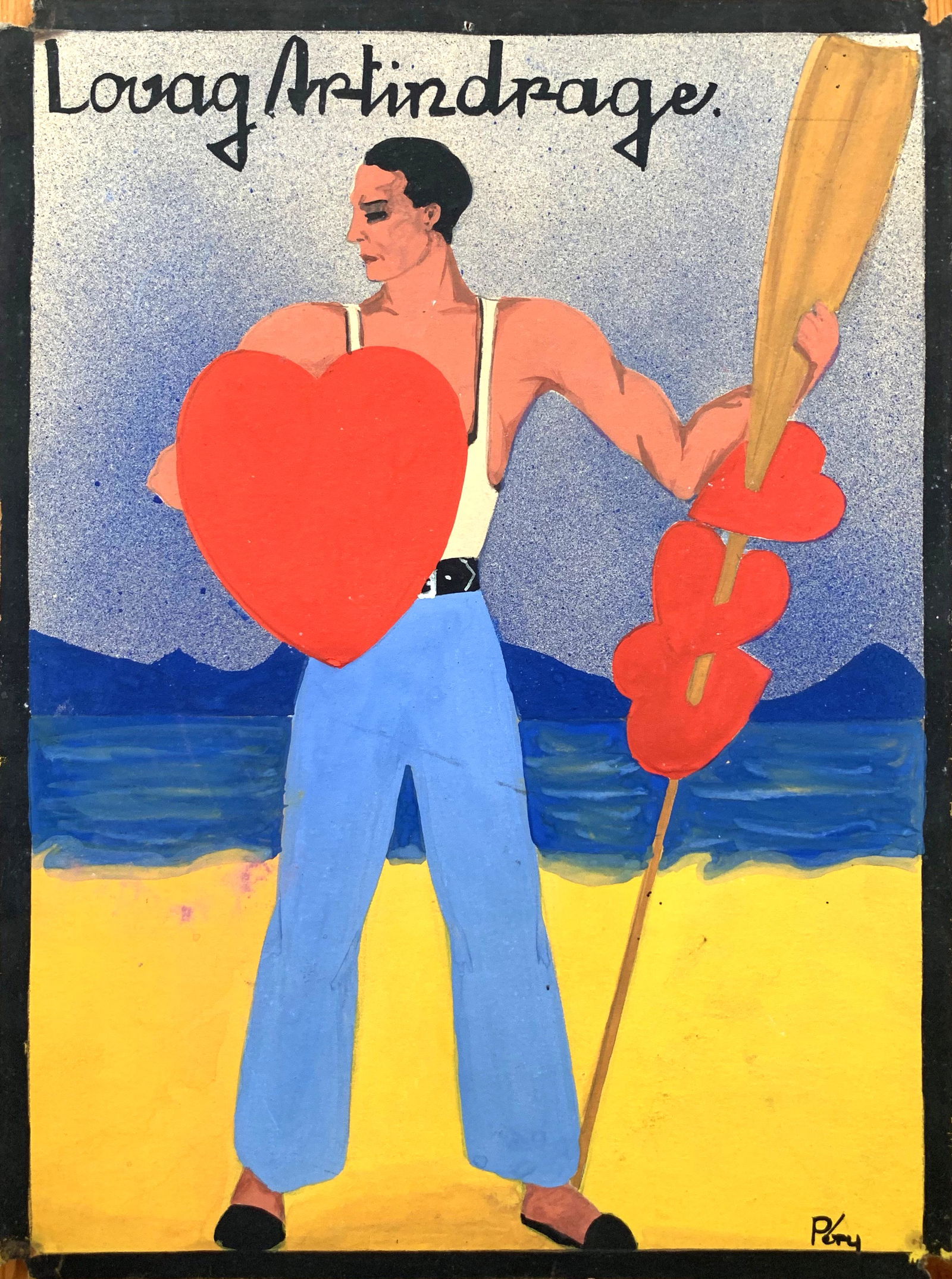 Poster Maquette Knight Artindrage 1930s (1 of 1)