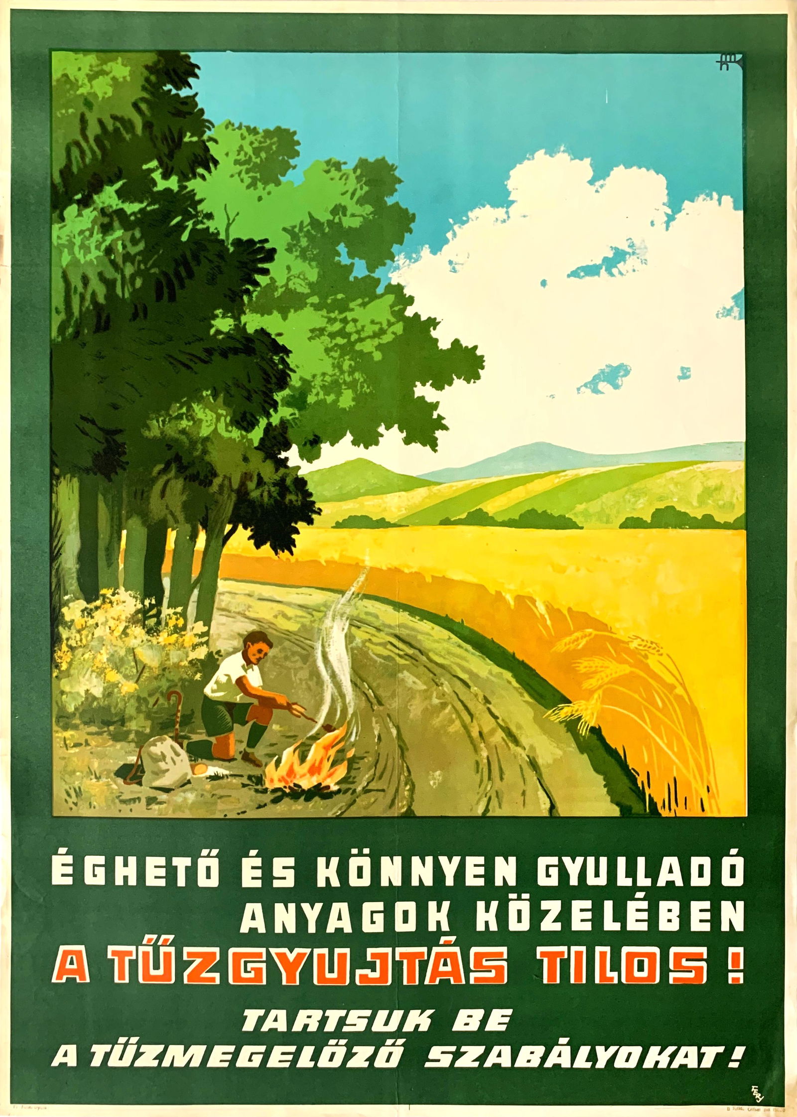 Poster Follow fire prevention regulations 1970 (1 of 1)