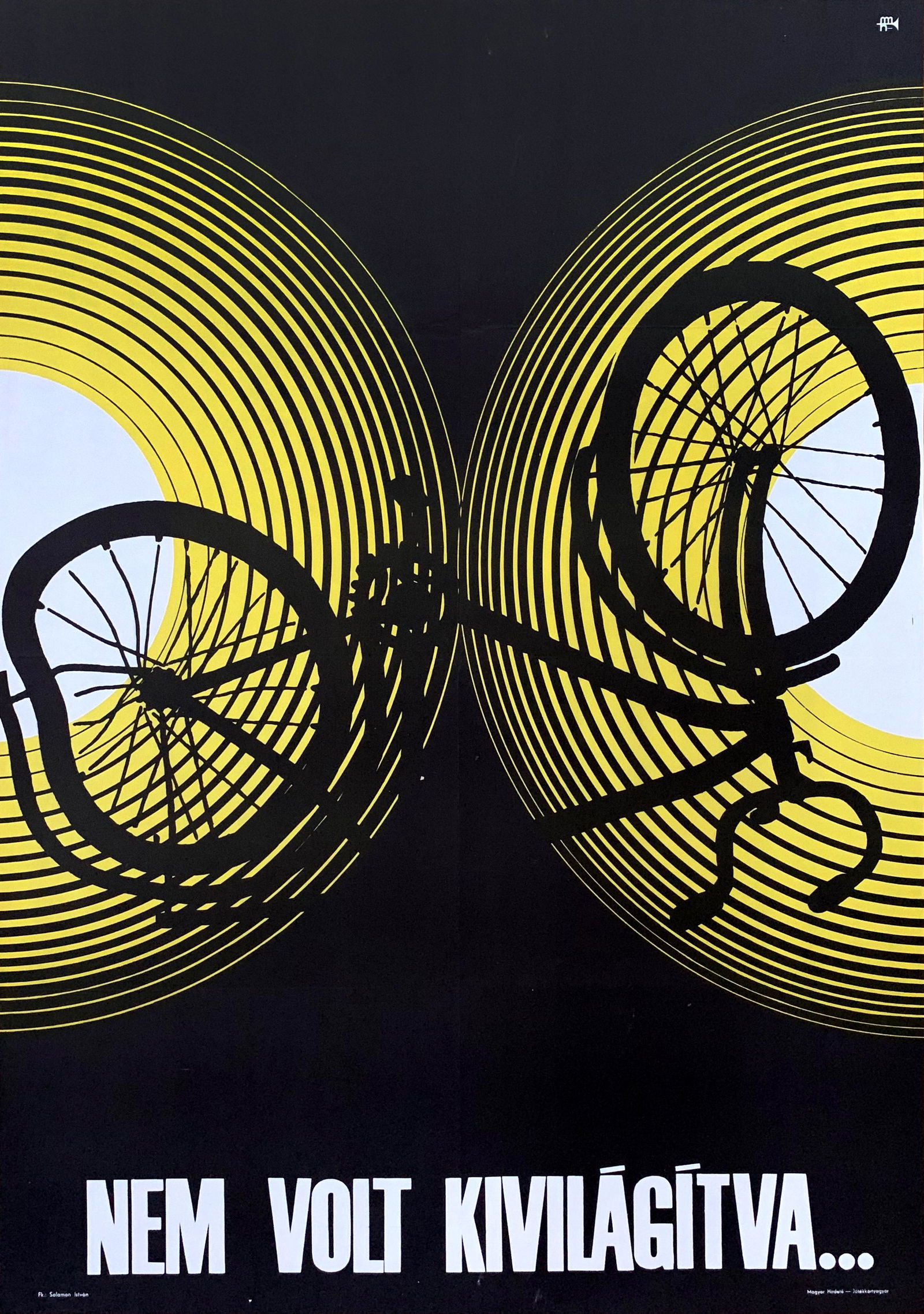 Safety Poster Bicycle - It was not illuminated 1970 (1 of 1)