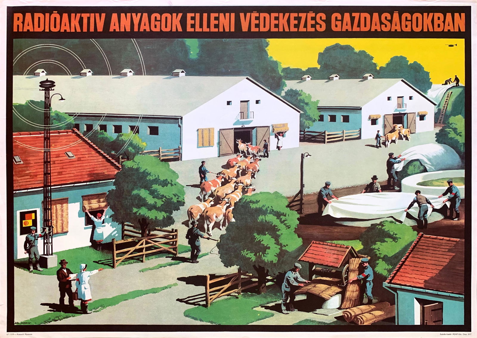 Propaganda Poster Radioactive materials 1967 (1 of 1)