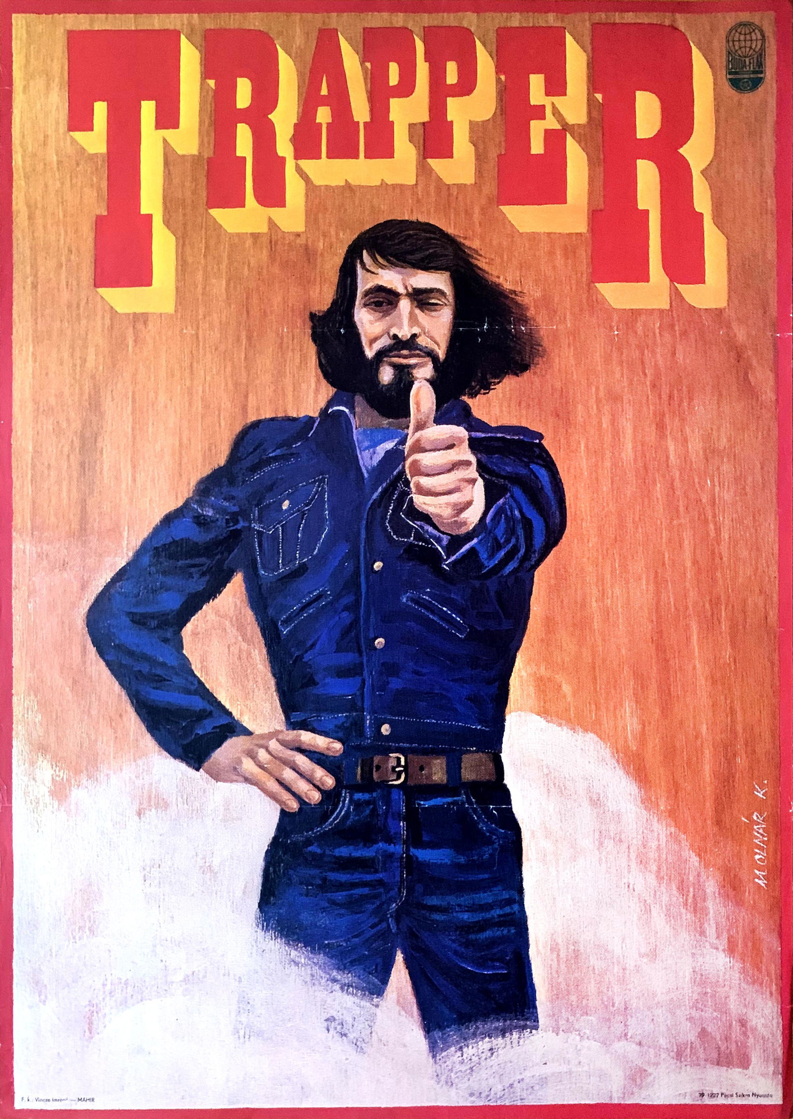 Poster Trapper farmer jeans 1979 (1 of 1)