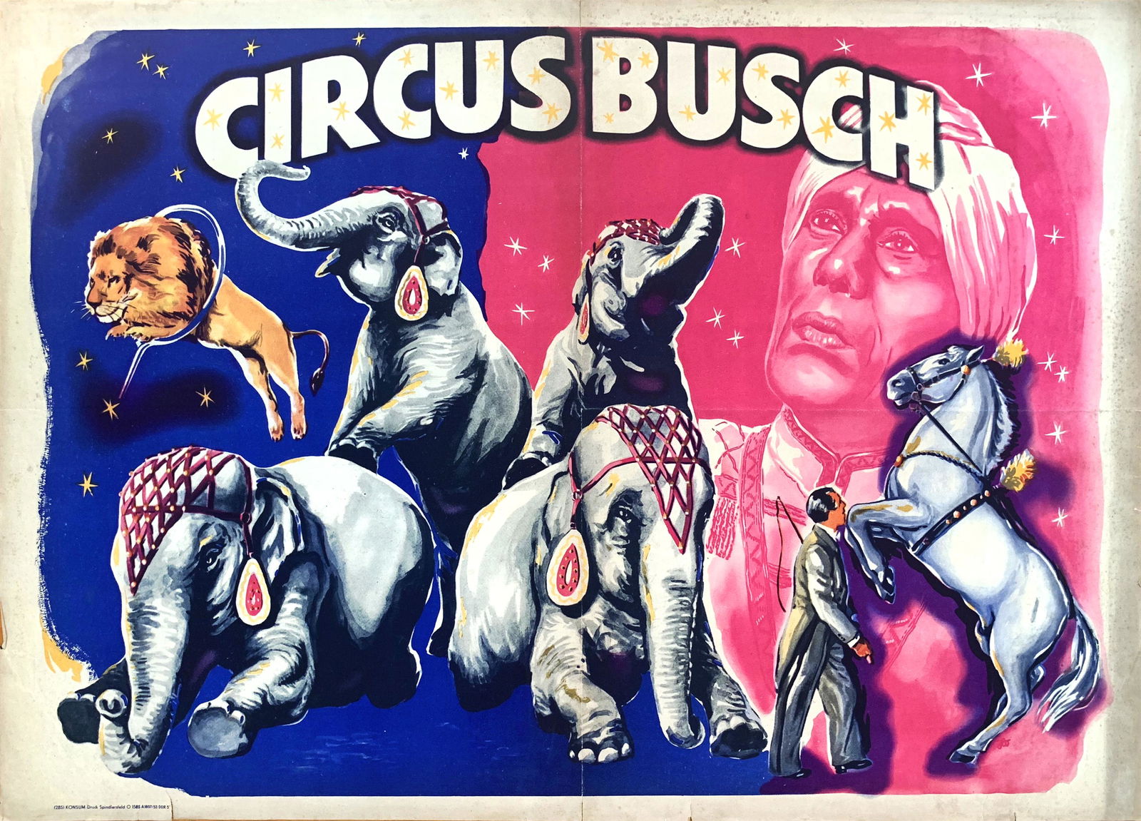 Circus Poster Circus Busch 1953 (1 of 1)
