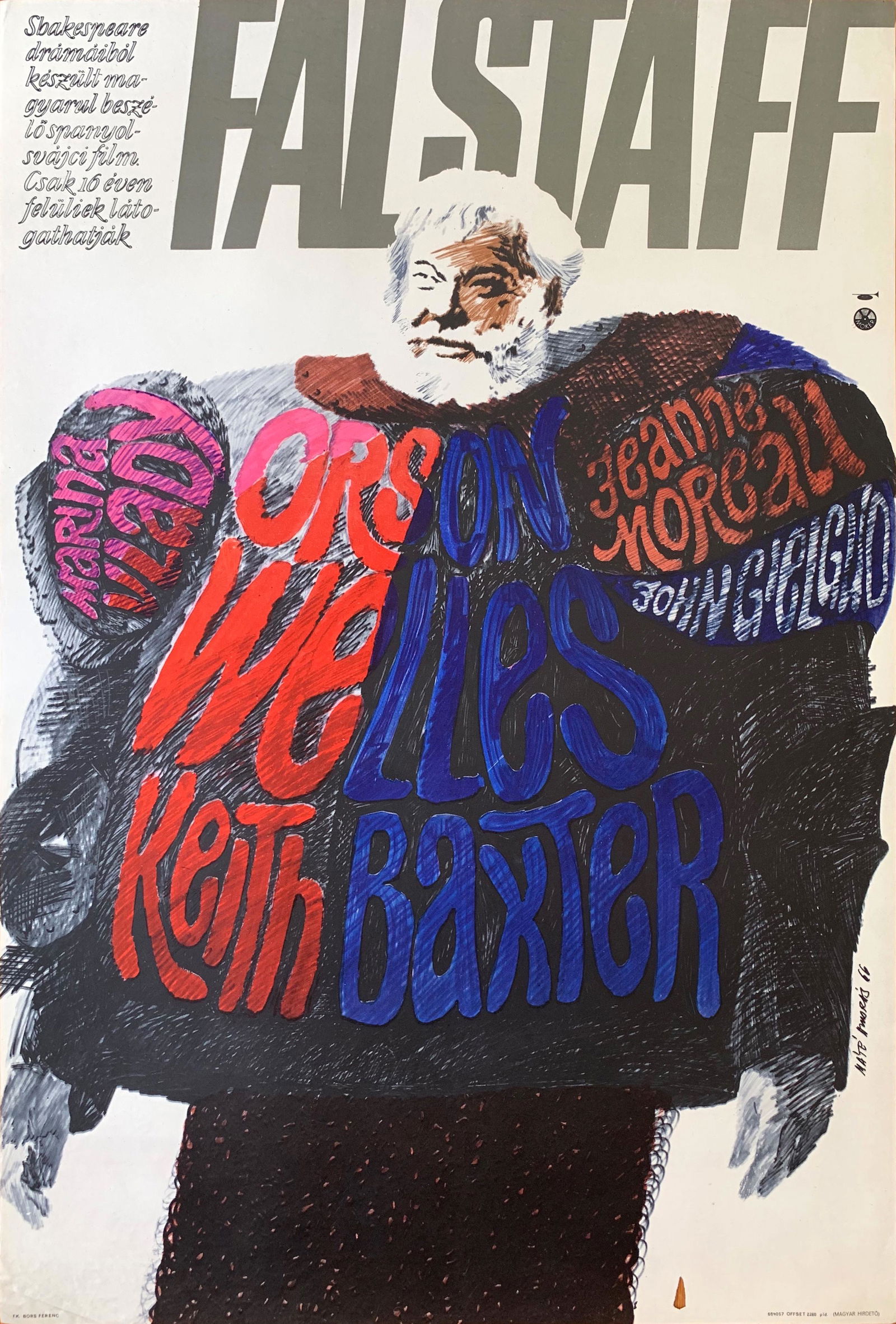 Movie Poster Chimes At Midnight - Falstaff 1966 (1 of 1)