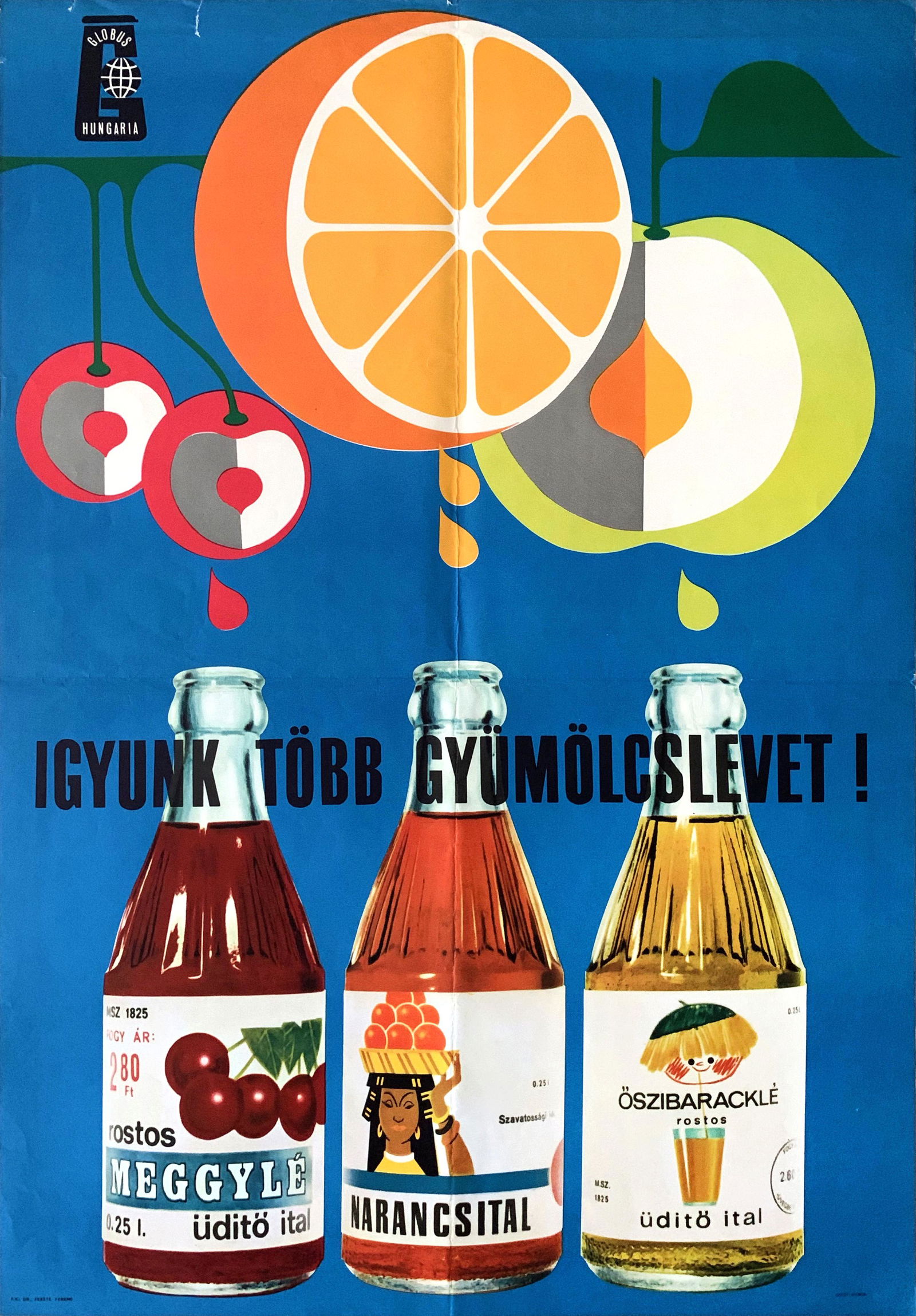 Poster Drink more fruit juice! 1970 (1 of 1)