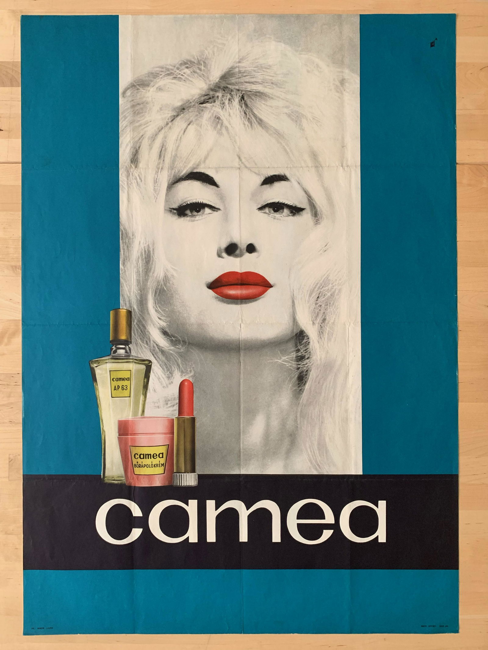 Poster Camea cosmetics and makeup 1960s (1 of 1)