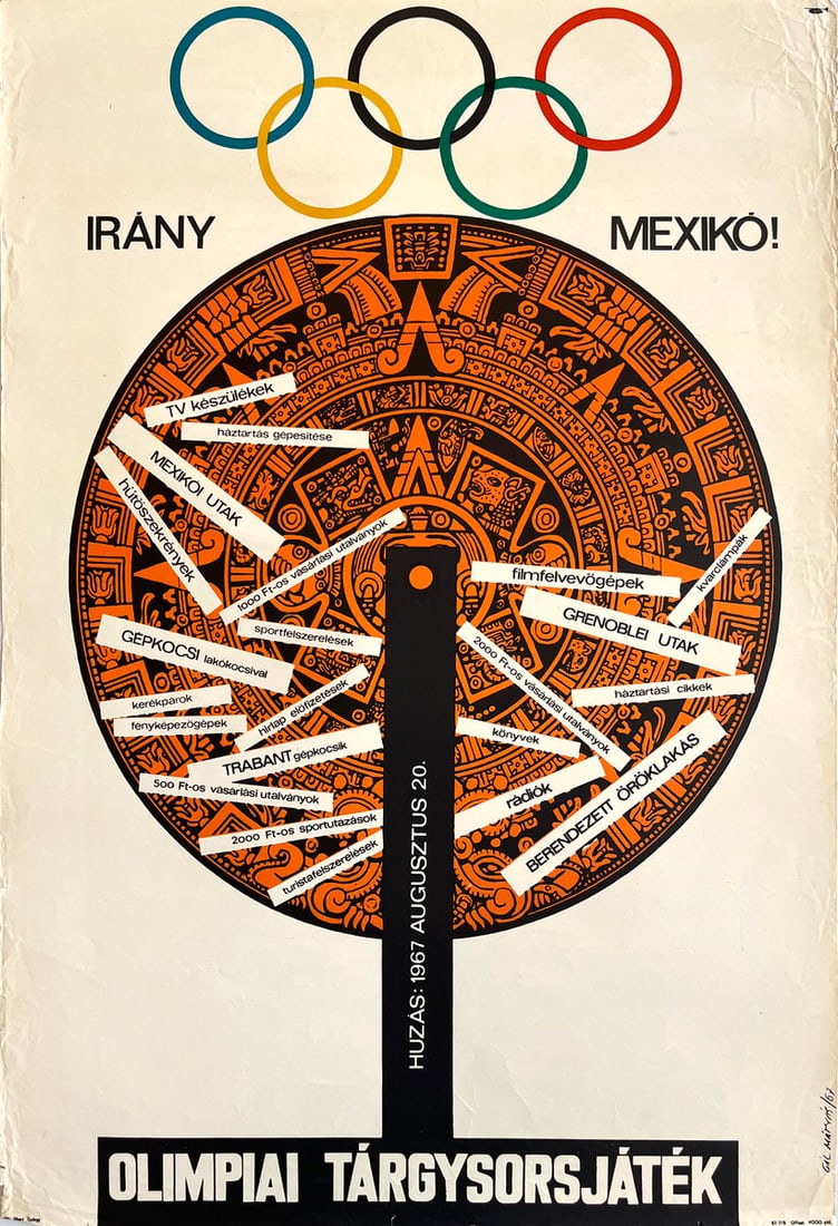 Vintage Poster Let's go to Mexico! - 1968 Summer Olympics 1967 (1 of 1)
