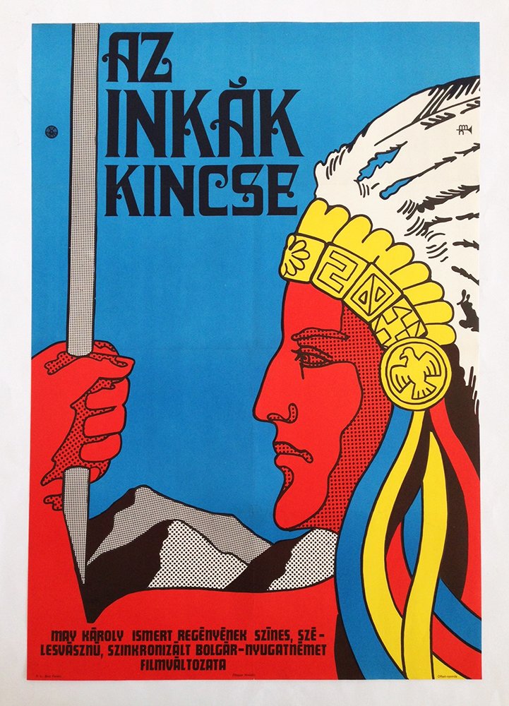 Legacy of the Incas: Artist: Unknown. 1965-1970. cca. 84 x 55 cm. Paper, offset. The poster has an impressive composition which is strongly influenced by Pop Art painting and the visual world of the comics. It might be th