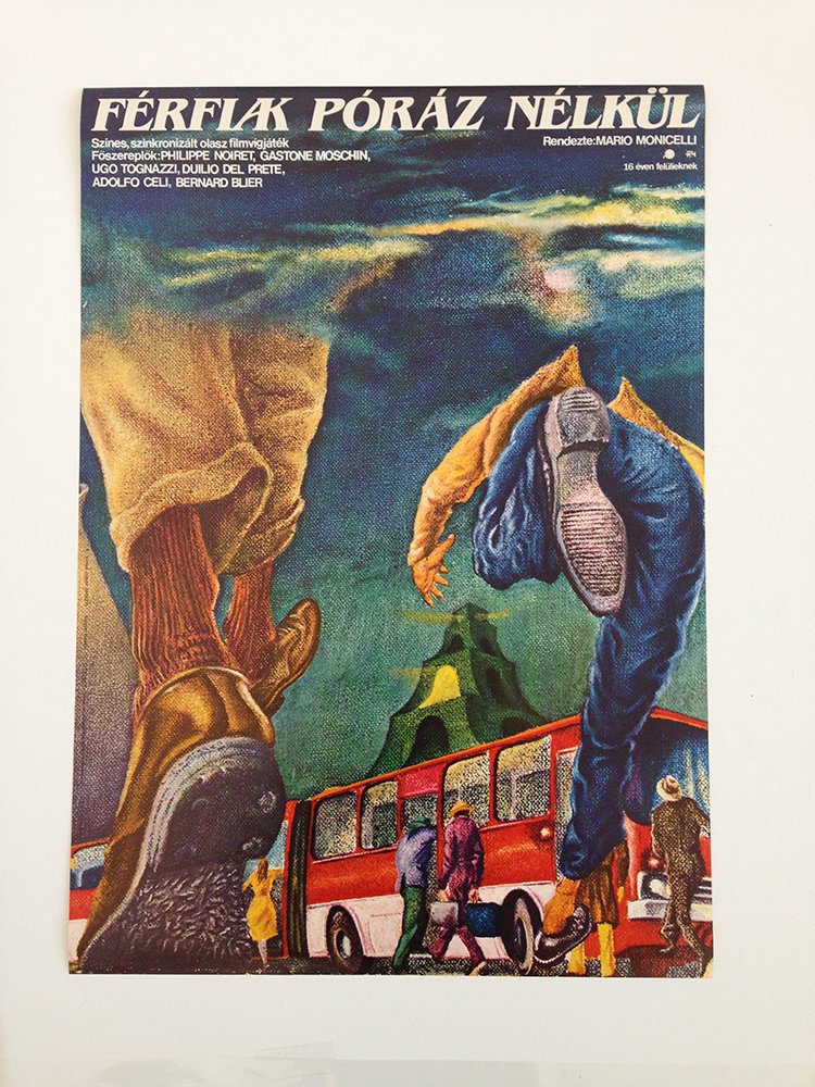 My Friends movie poster: From Helenyi, Tibor's estate. 1978. A2 Half Sheet (cca. 59 x 42 cm). Hungarian vintage poster. My Friends (Italian: Amici miei) is a 1975 Italian comedy-drama film directed by Mario Monicelli. The fil