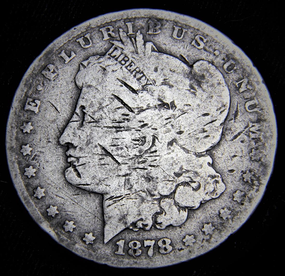 1878 CC Morgan Silver Dollar 1st. Year  Carson City (1 of 2)