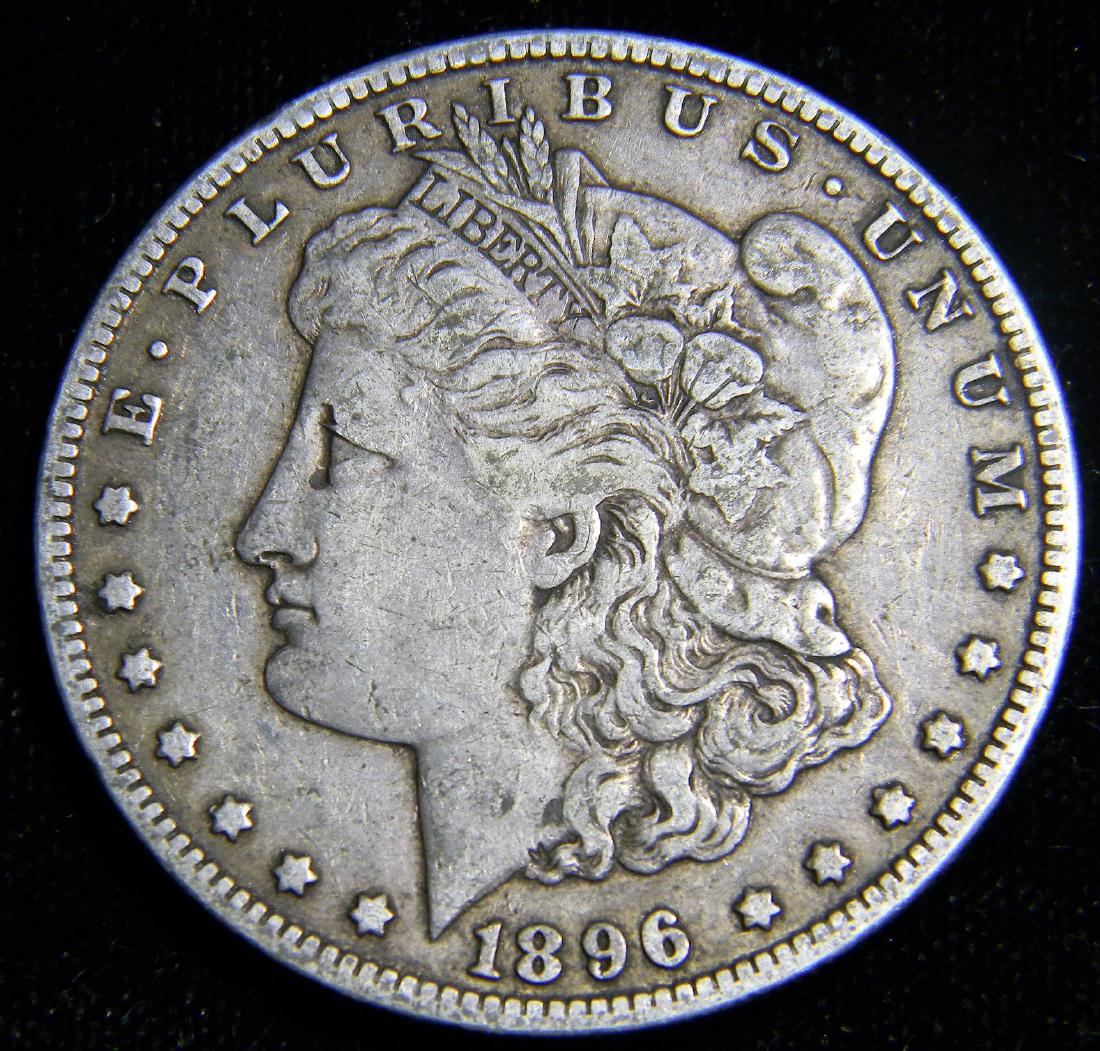 1896 O Morgan Silver Dollar High Grade Details (1 of 2)