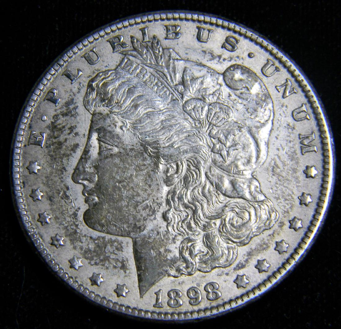 1898 O  High Grade Morgan Silver Dollar Nice Tone (1 of 2)