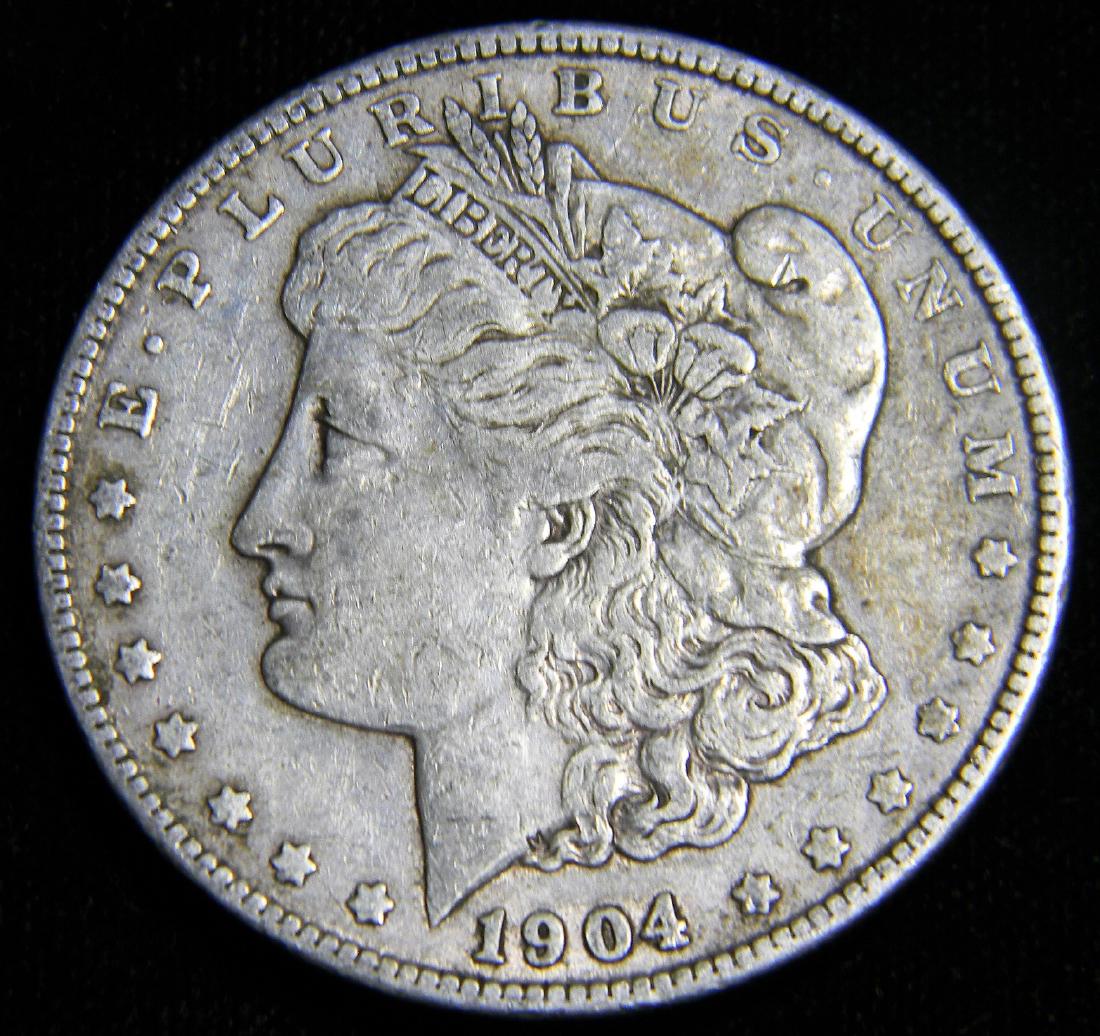 1904 Morgan Silver Dollar VF+/ EF Details (1 of 2)