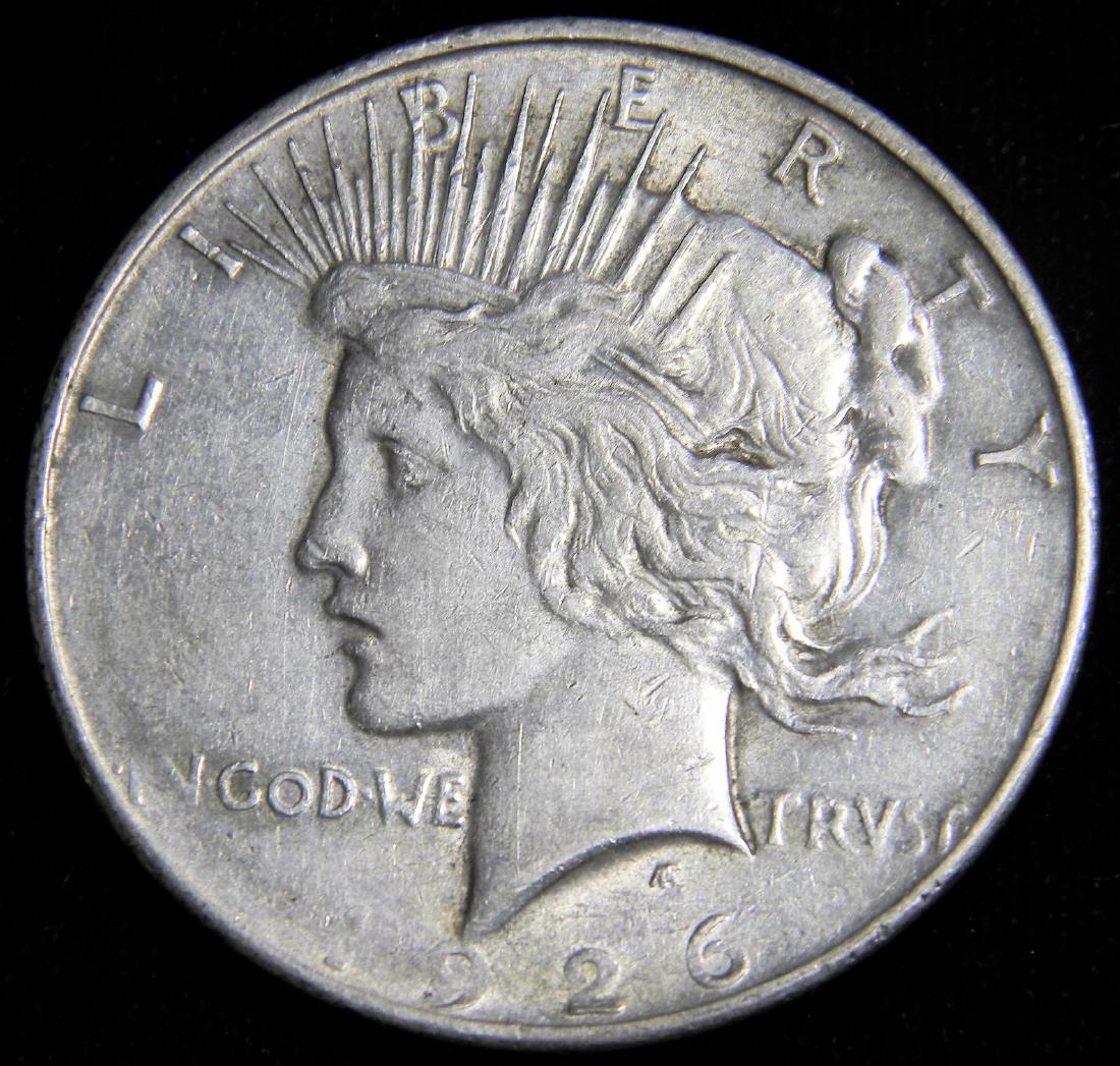 1926 D Peace Silver Dollar High grade details Error: (1 of 2)
