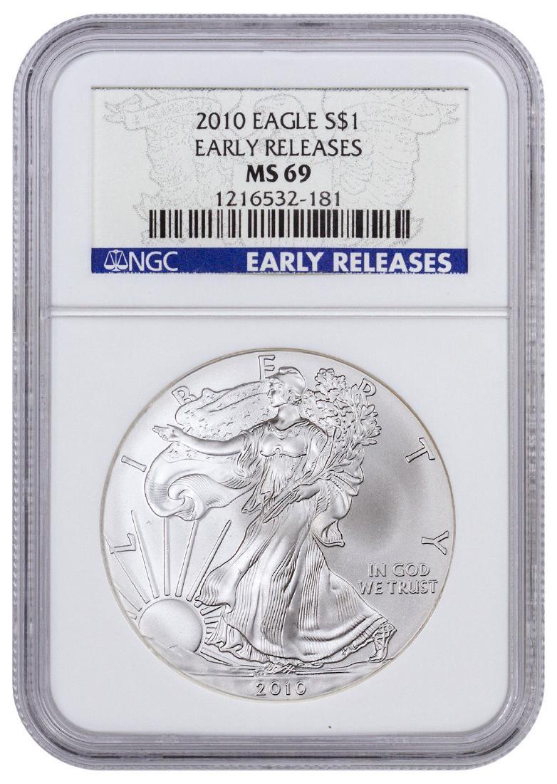 2010 NGC MS69 Early Release American 1 Oz. 0.999 Fine (1 of 1)