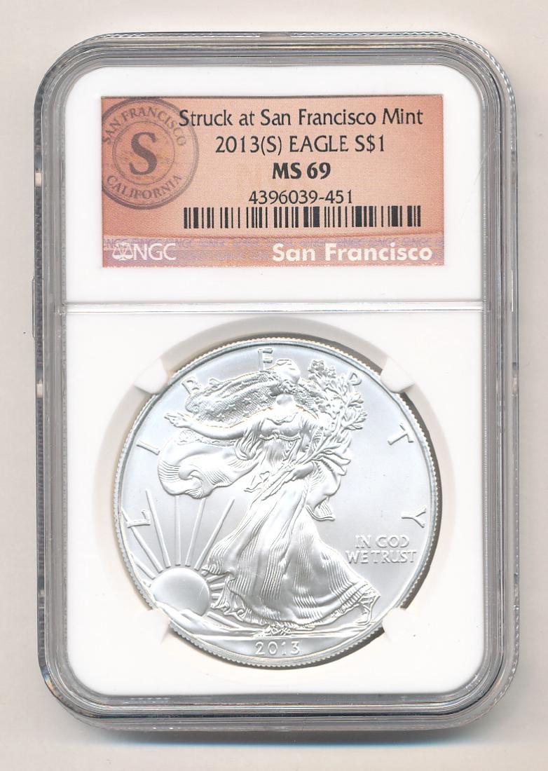 2013 (S) Early Release NGC MS69 American 1 Oz. 0.999 (1 of 2)