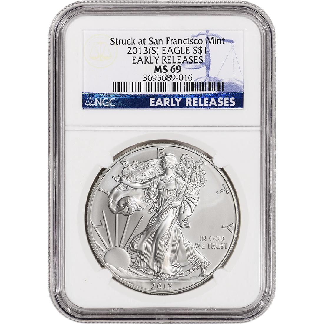 2013 (S) Early Release NGC MS69 American 1 Oz. 0.999 (1 of 2)