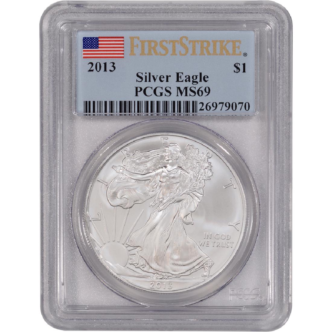 2013 First Strike PCGS MS69 American 1 Oz. 0.999 Fine (1 of 2)