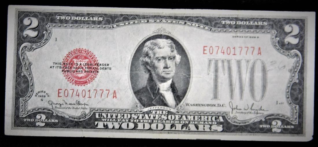 1928 G Series $2 Red Seal Legal Tender United States (1 of 2)