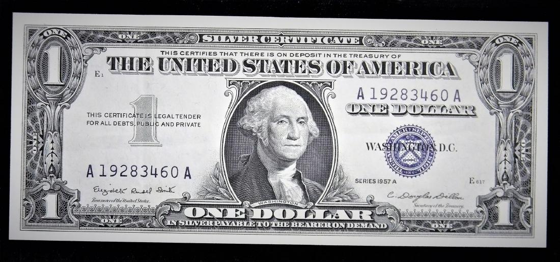 Nice Crisp Series 1957 A $1 Blue Seal Silver (1 of 2)