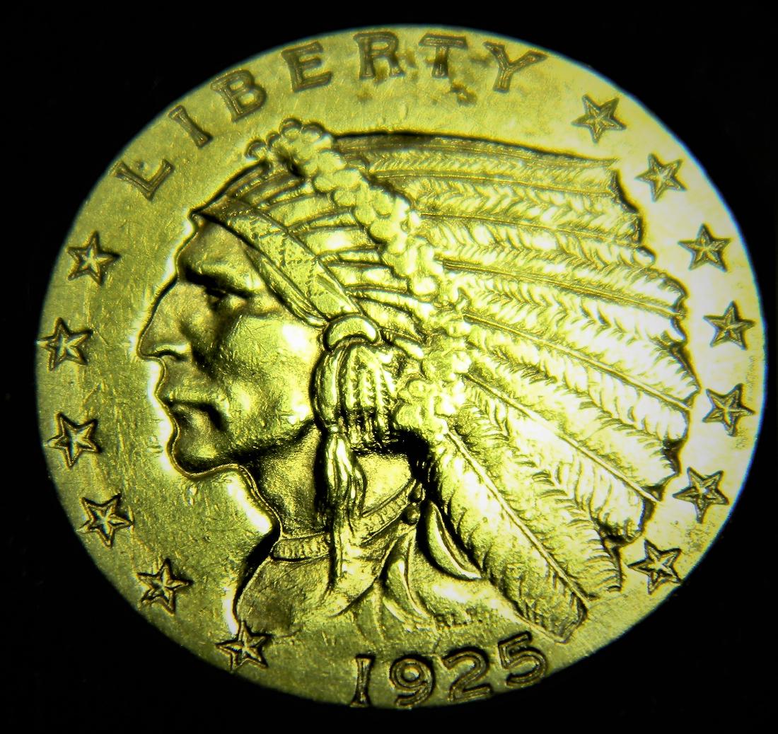 1925 D 2 1/2 Dollar Gold Indian High Grade Grade (1 of 2)