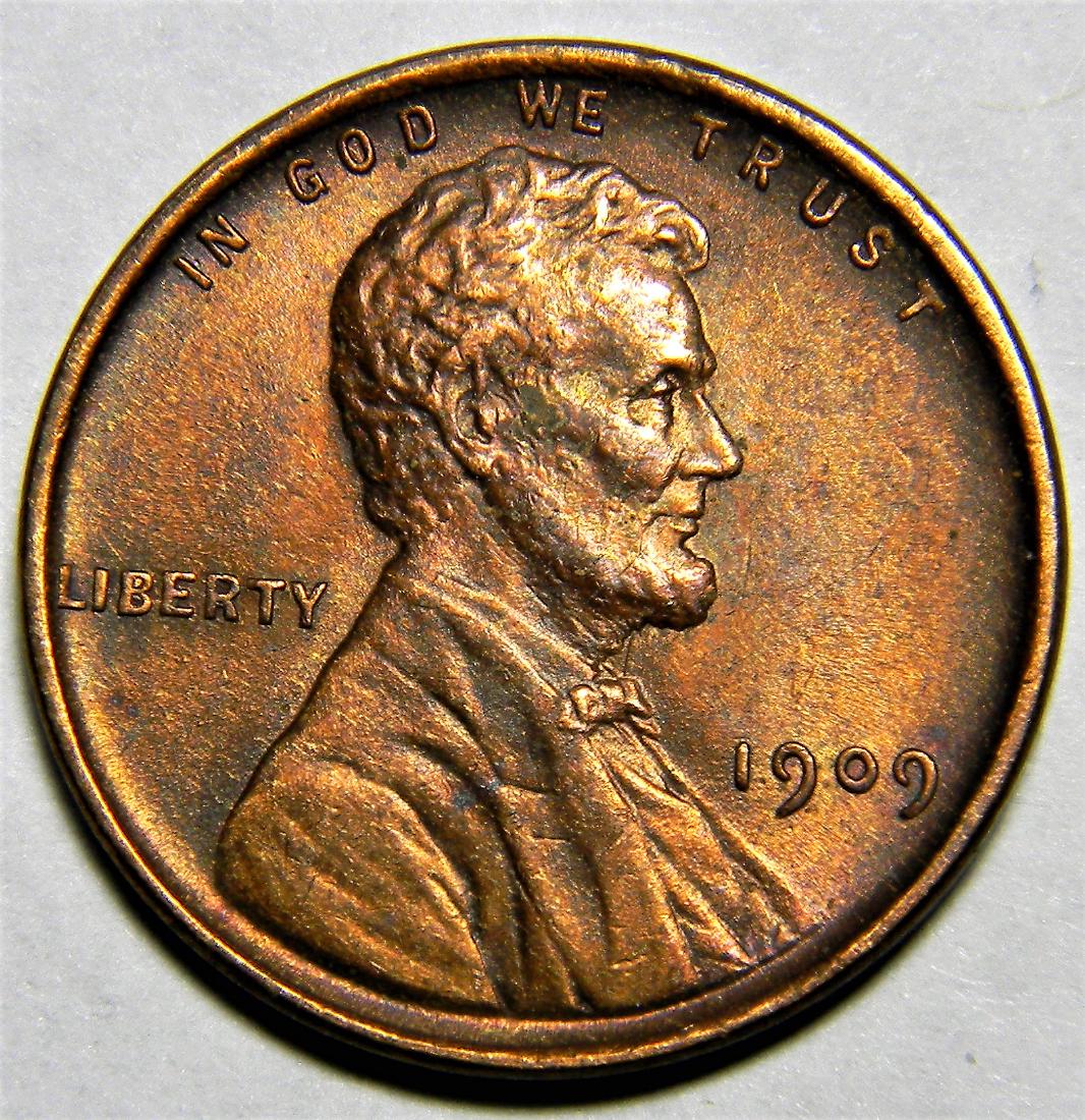 1909 VDB Lincoln Cent Wheat  -first year Variety- great (1 of 2)