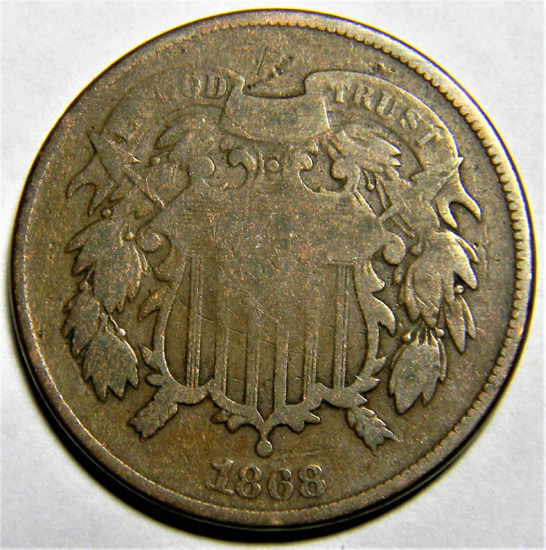 1868 Two-Cent Piece Great Details (1 of 2)