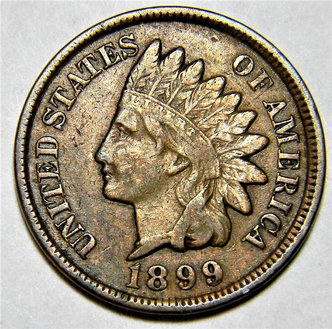 1899 Indian Head Cent, Fine Details (1 of 2)