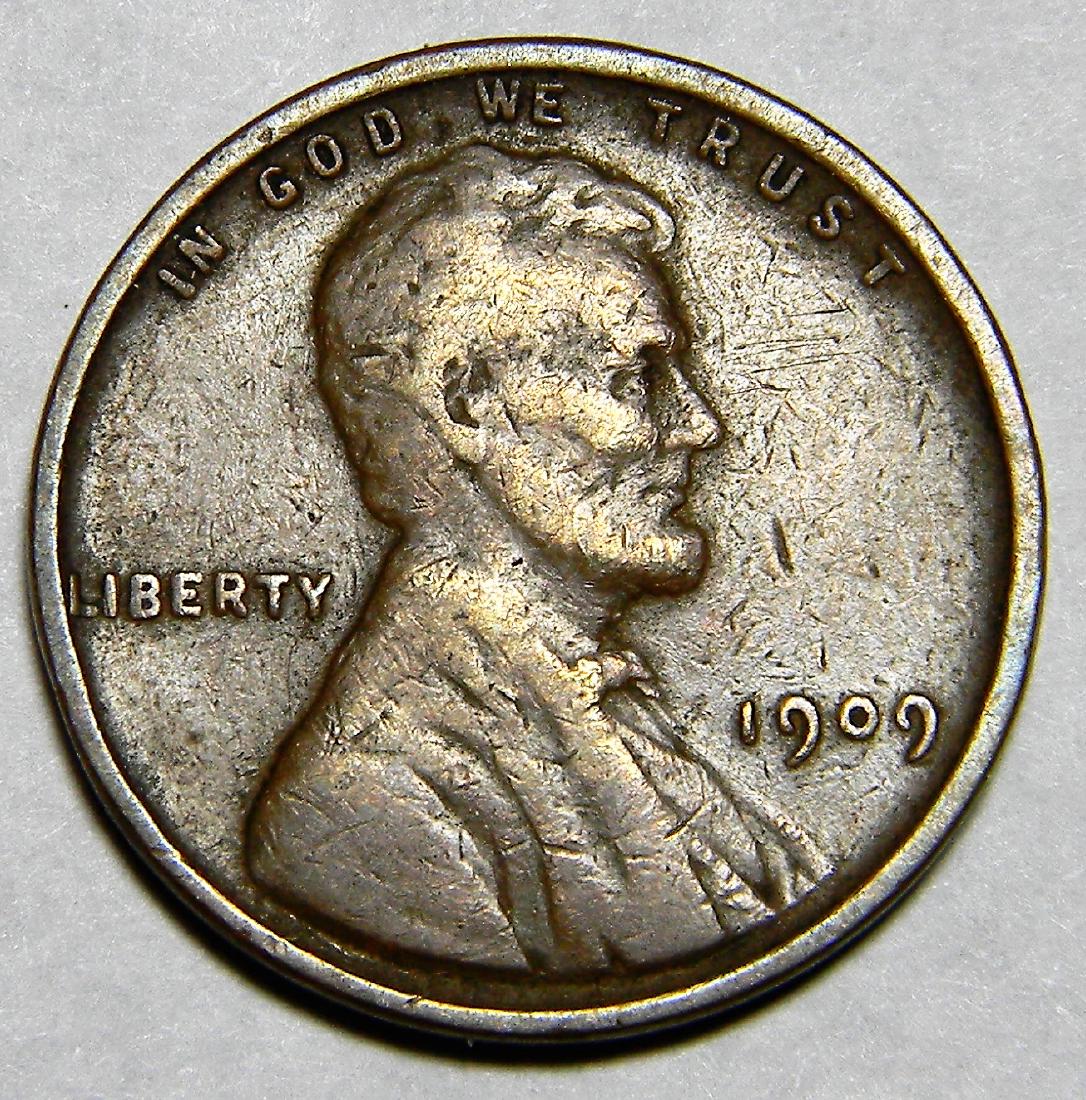1909-VDB Lincoln Wheat Cent, Fine Details (1 of 2)
