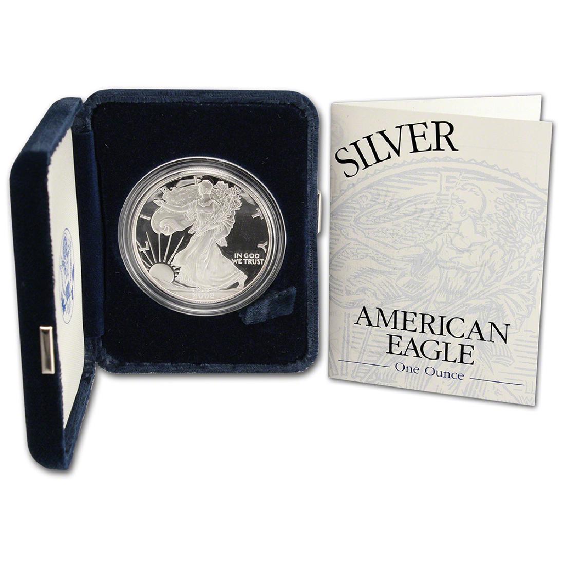 2002 W  Proof American Silver Eagle, Original Boxes and (1 of 1)