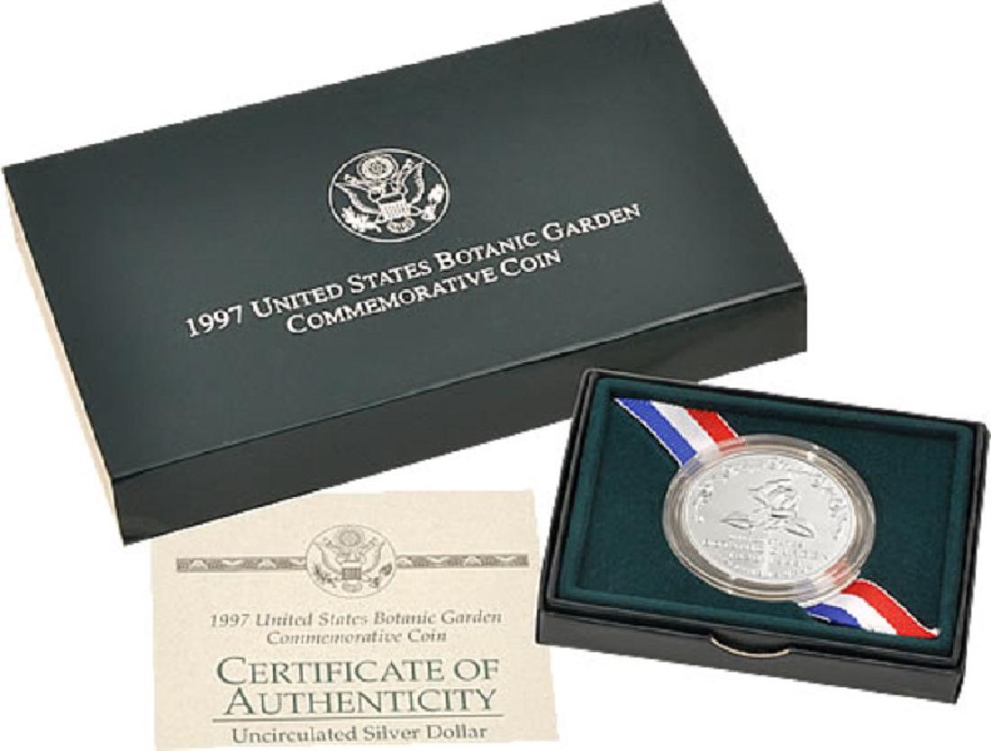 1997 P Brilliant Unc Botanic Garden Silver Dollar (1 of 1)