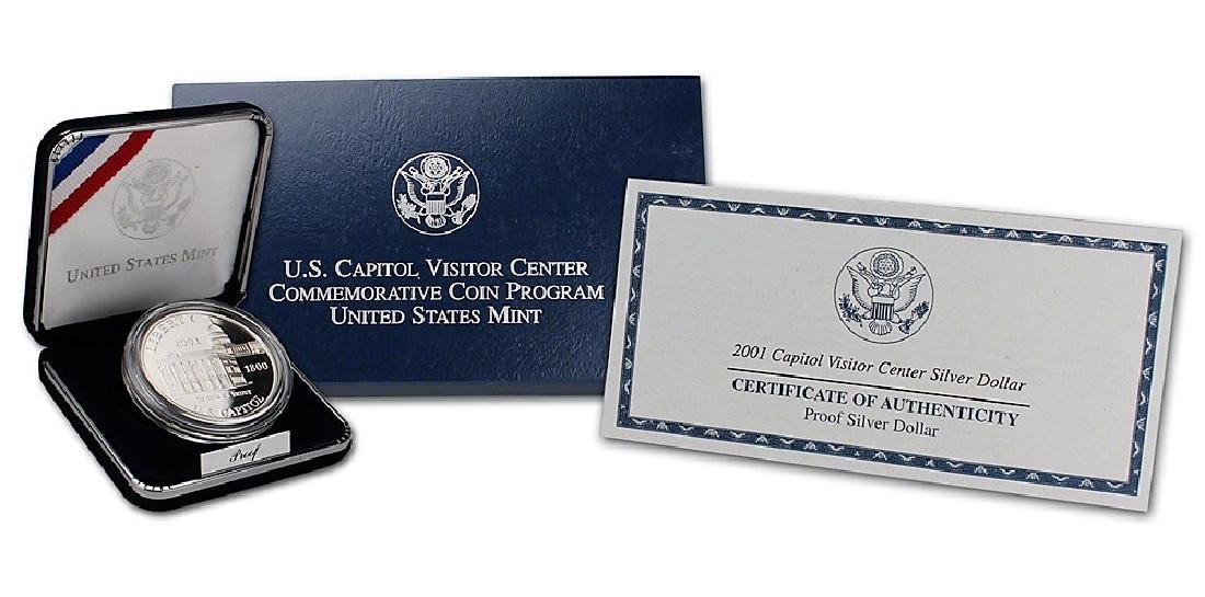 2001 P Deep Cameo Capitol Visitor Center Silver Dollar (1 of 2)