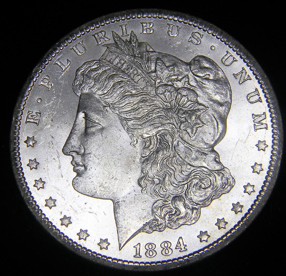 1884 CC Carson City Morgan Silver Dollar Brilliant (1 of 2)