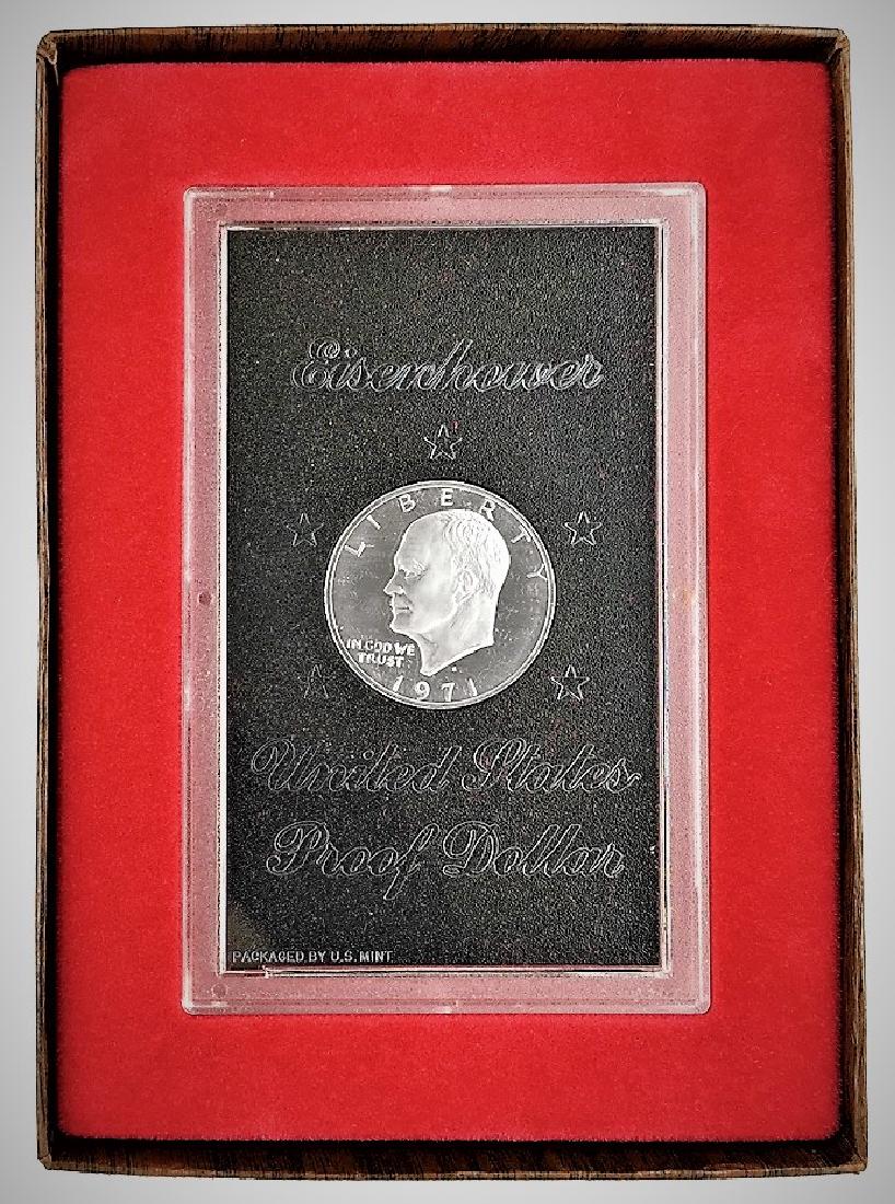 1971 S  40% Silver Deep Cameo Proof Eisenhower Dollar (1 of 1)