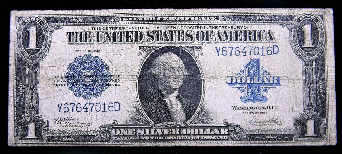 1923 Large Size $1 Silver Certificate Last of the Large (1 of 2)