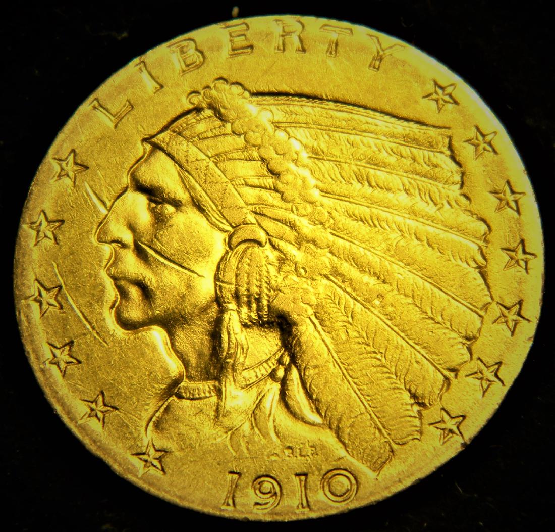 1910 2 1/2 Dollar Gold Indian (1 of 2)