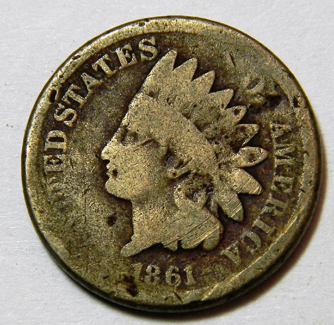 1861 CN - Civil War Year - Indian Head Cent Better Date (1 of 2)