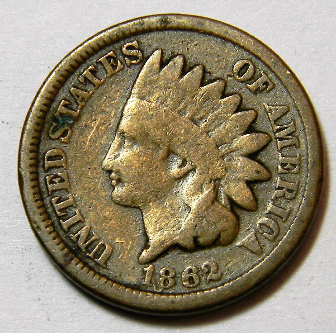 1862 CN - Civil War Year - Indian Head Cent (1 of 2)