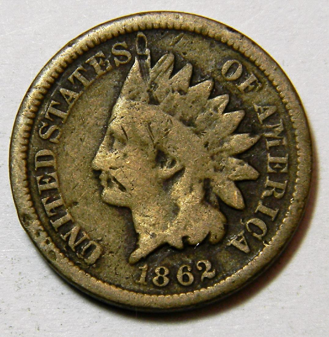 1862 CN - Civil War Year - Indian Head Cent (1 of 2)