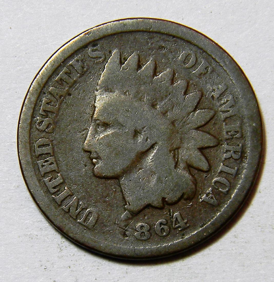1864 Bronze Indian Head Cent -Civil War Year- (1 of 2)