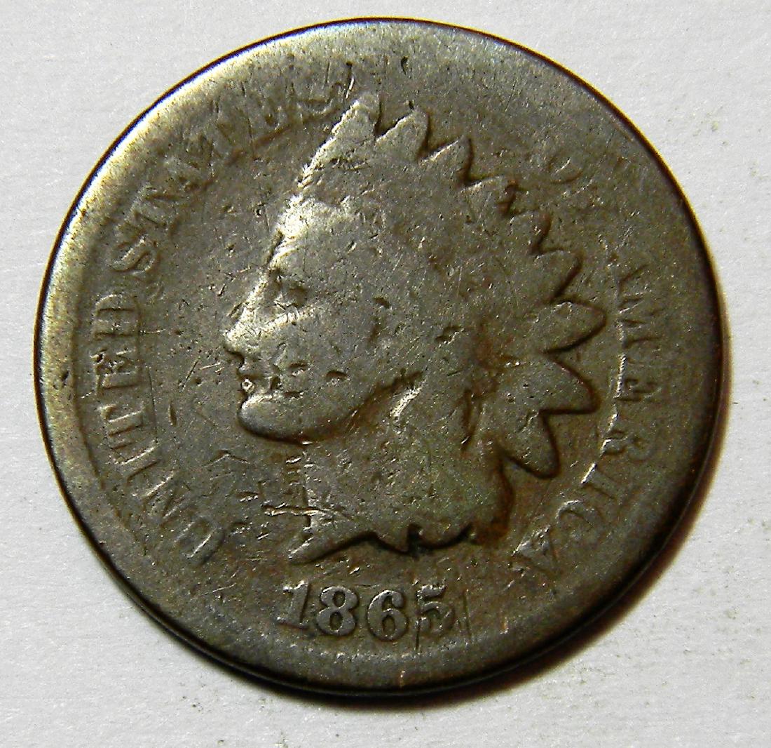 1865 Bronze Indian Head Cent -Civil War Year- (1 of 2)