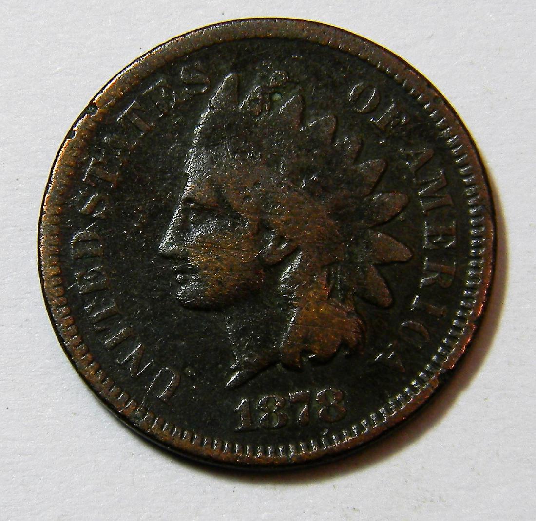 1878 Bronze Indian Head Cent Better Date (1 of 2)