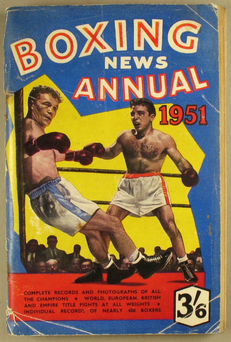 1951 and 1952 Boxing News Annual: Printed in London, 4.75 X 7.25 inches, 128 pages each