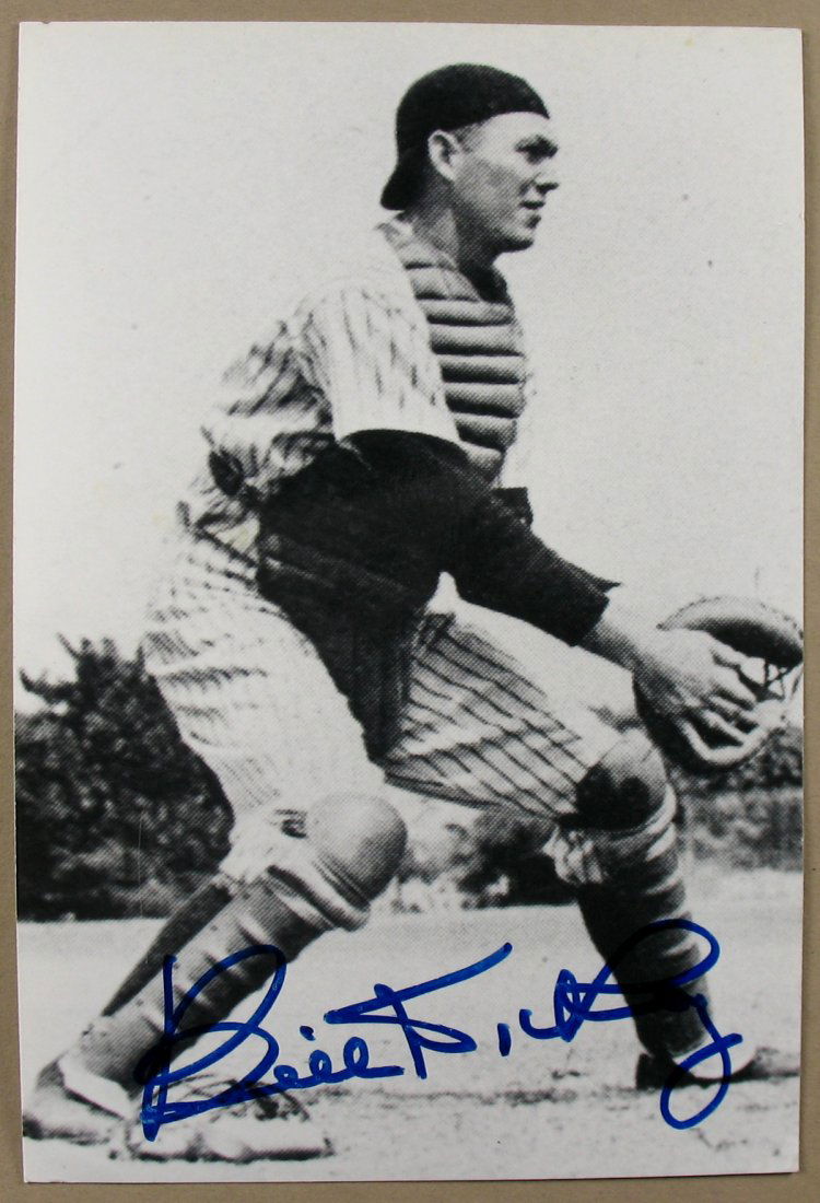 Bill Dickey Autographed Photo NY Yankees HOF (1 of 2)