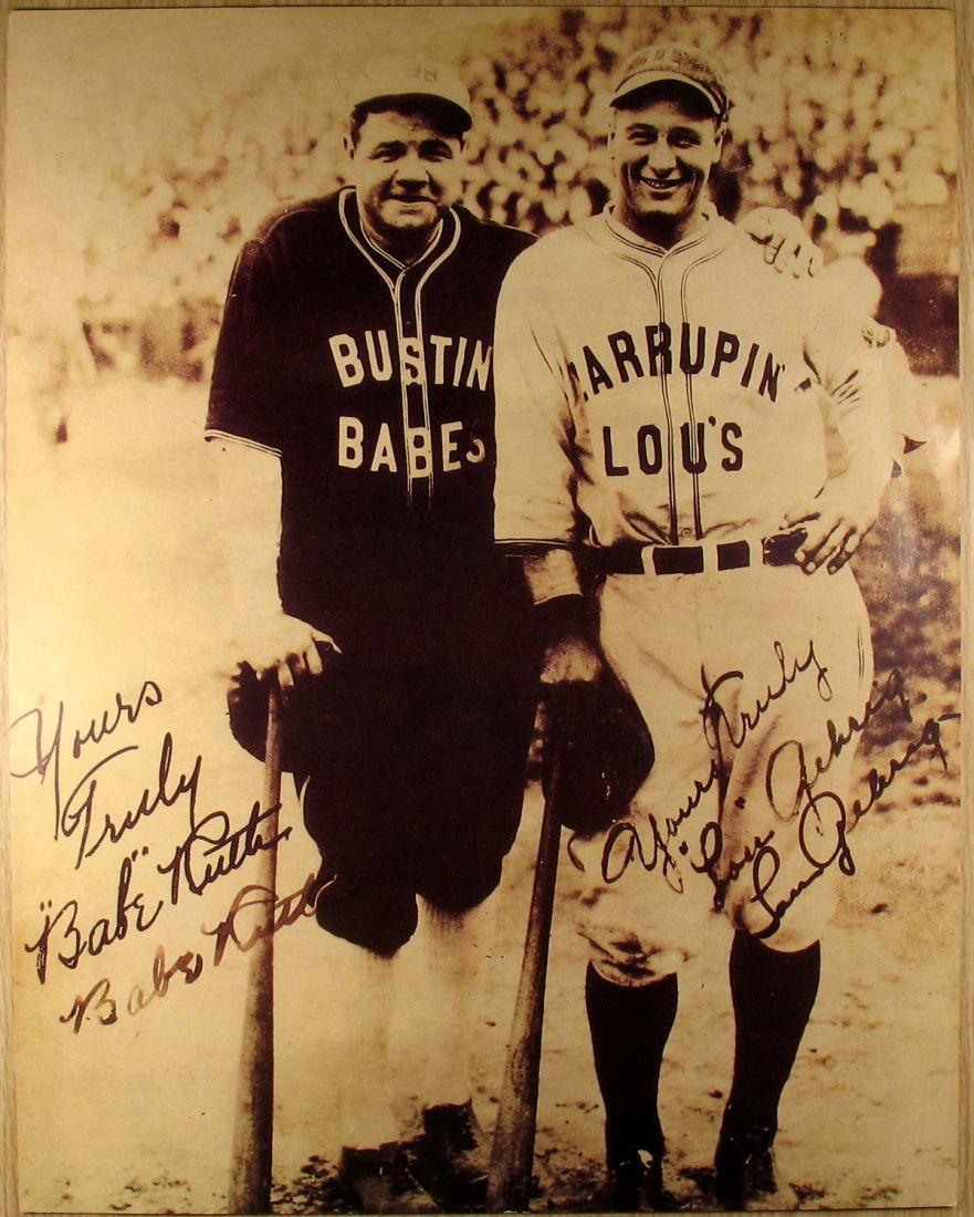Babe Ruth and Lou Gehrig Photo Poster Print 11X14 (1 of 1)