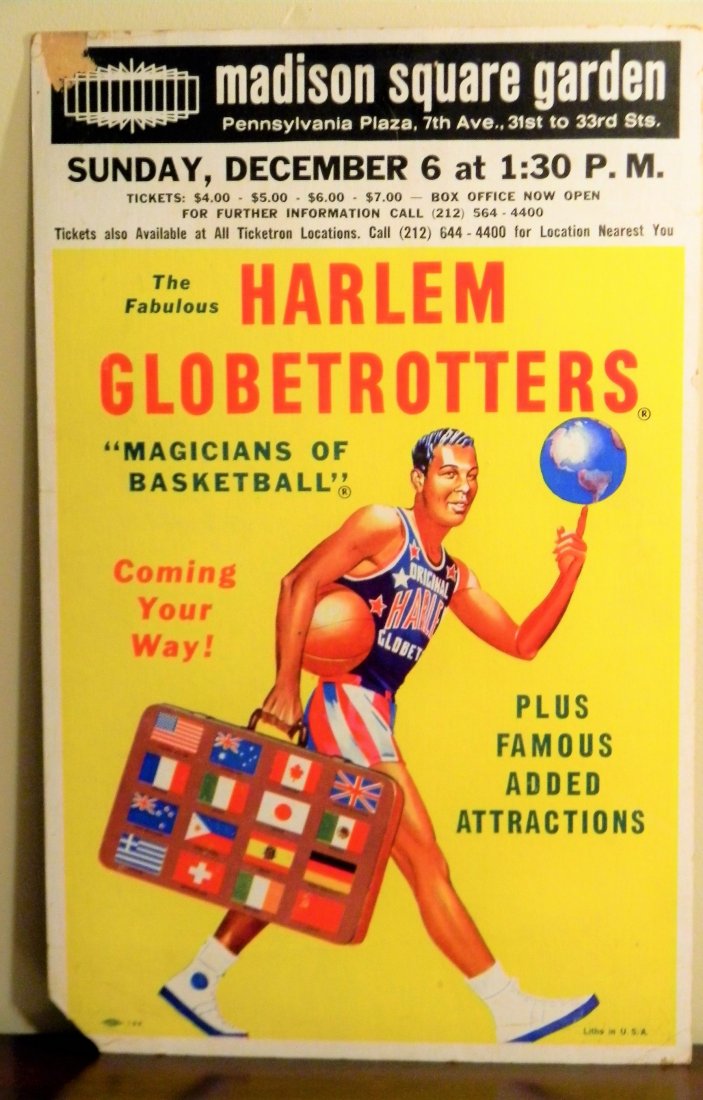 Harlem Globetrotters Basketball Poster Madison Square (1 of 4)
