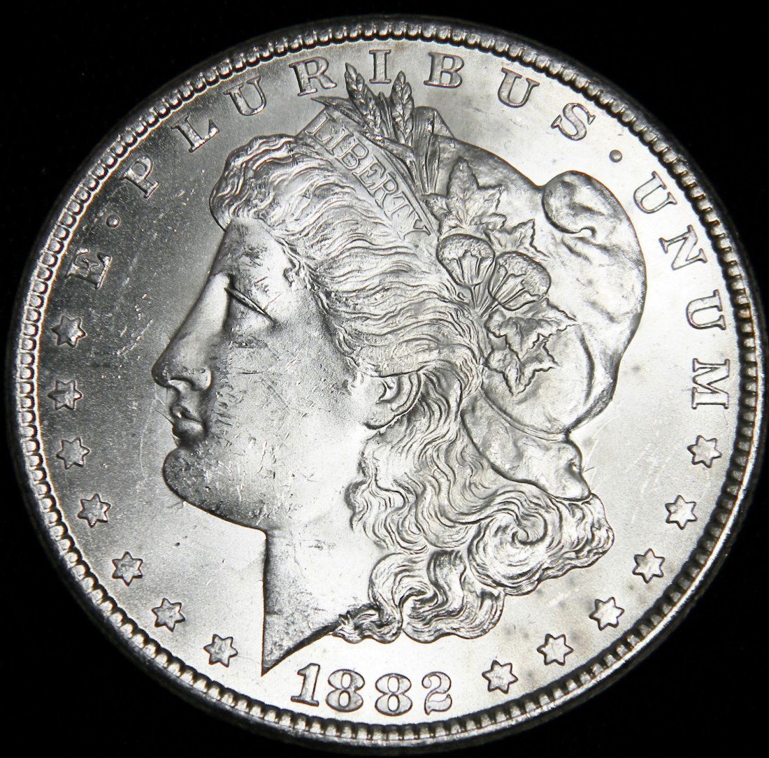 1882 CC Morgan Silver Dollar VAM 3B Bearded Eagle (1 of 3)